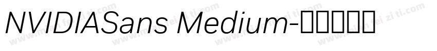 NVIDIASans Medium字体转换